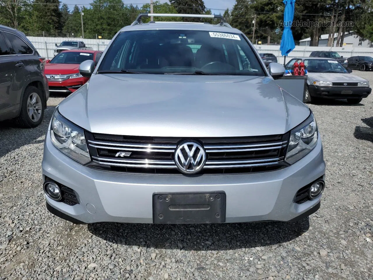 2016 Volkswagen Tiguan S Серебряный vin: WVGBV7AX6GW083371