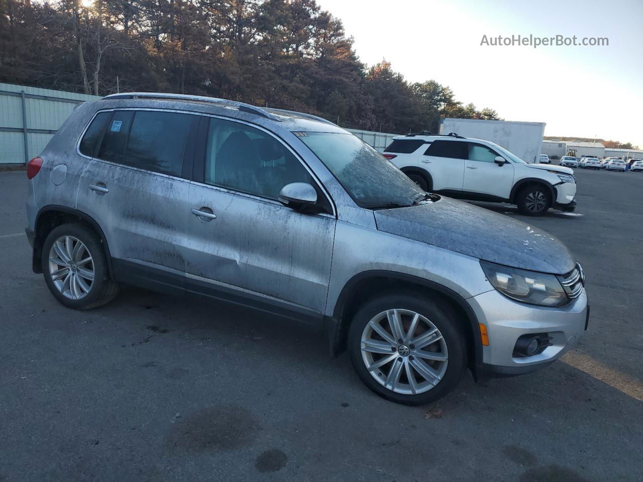 2016 Volkswagen Tiguan S Silver vin: WVGBV7AX6GW523797