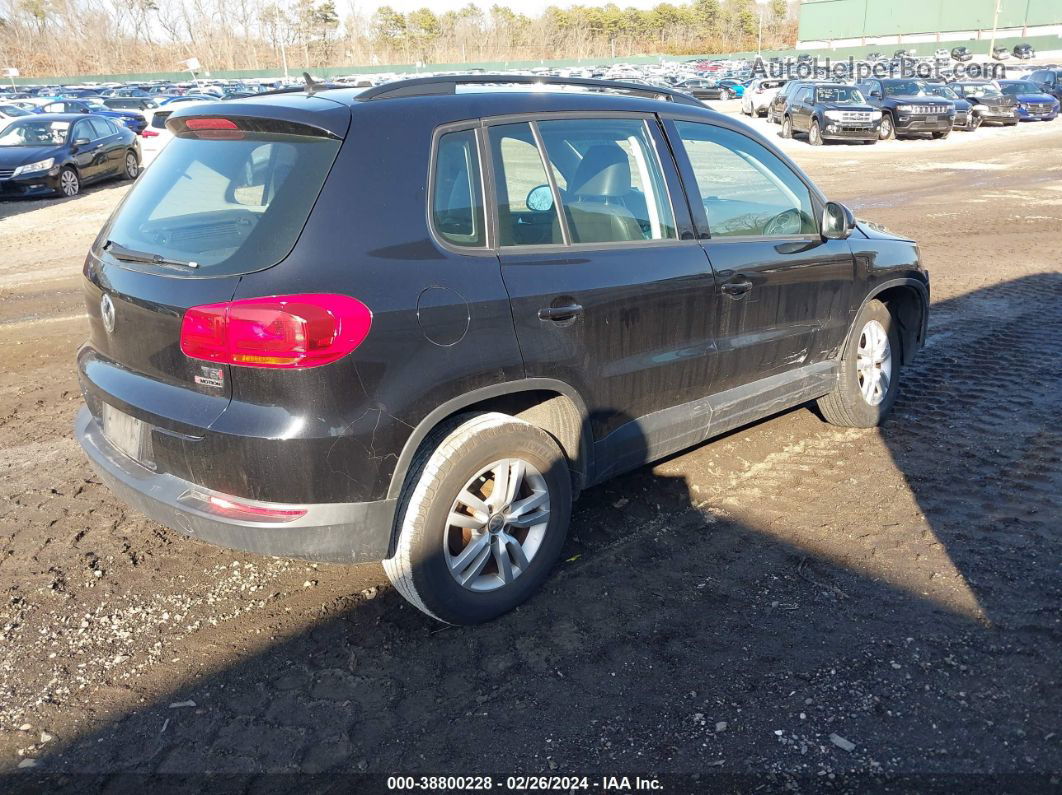 2016 Volkswagen Tiguan S Black vin: WVGBV7AX6GW575575