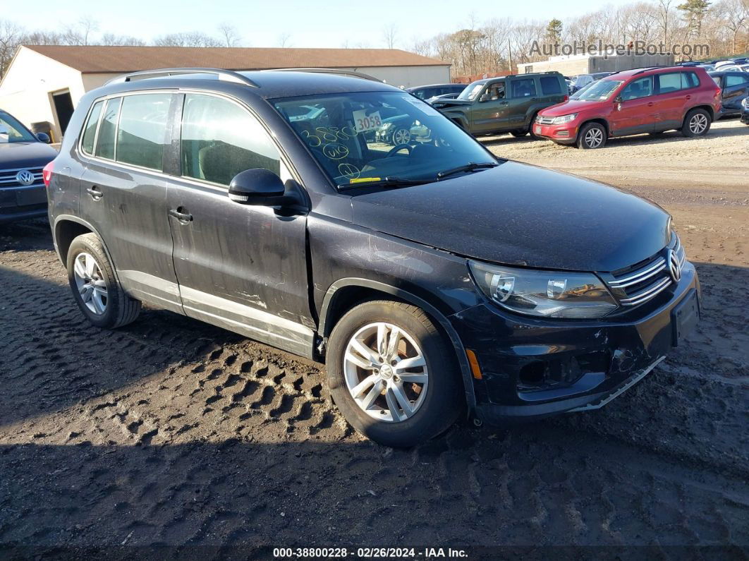 2016 Volkswagen Tiguan S Black vin: WVGBV7AX6GW575575