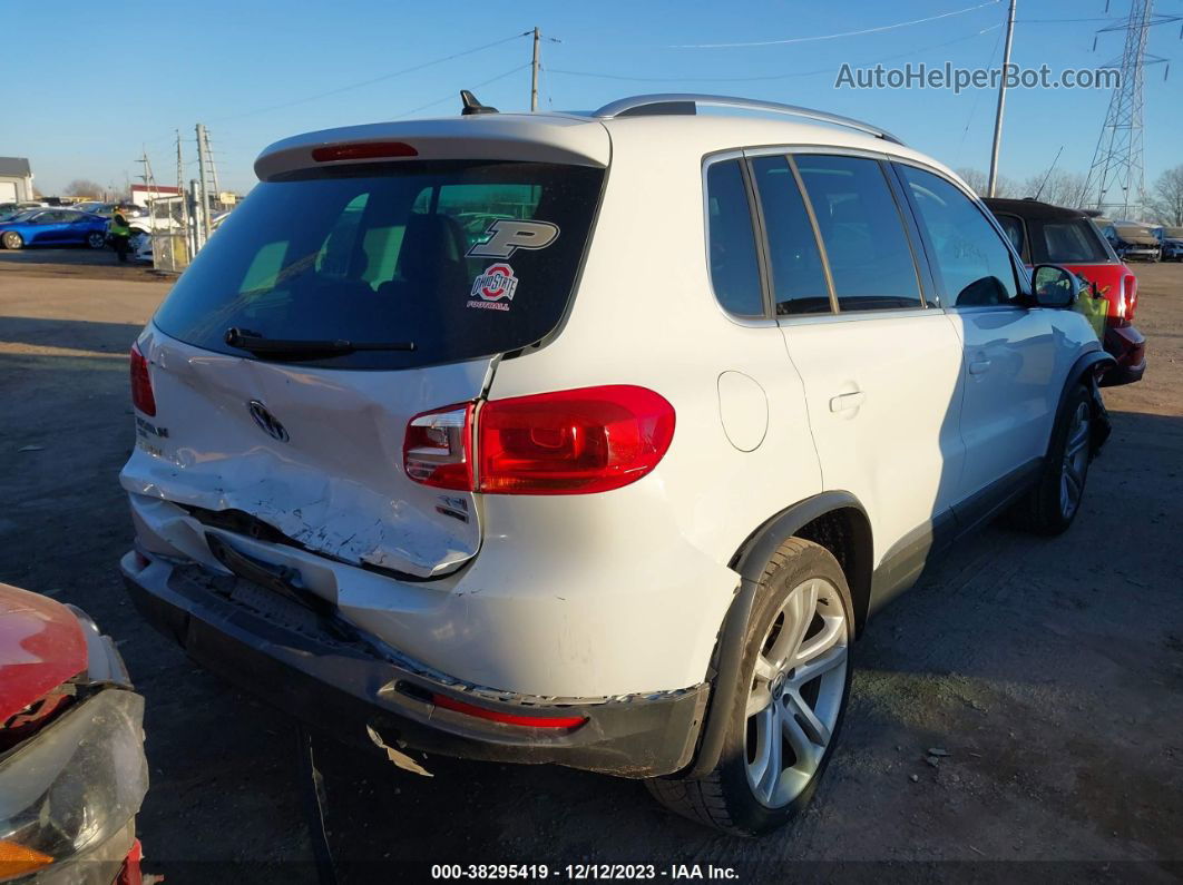 2016 Volkswagen Tiguan Sel White vin: WVGBV7AX6GW600295