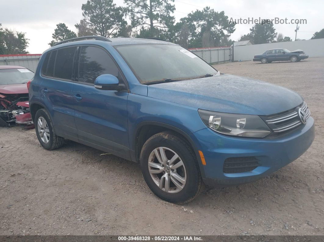 2017 Volkswagen Tiguan 2.0t/2.0t S Синий vin: WVGBV7AX6HK028444