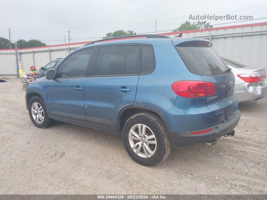 2017 Volkswagen Tiguan 2.0t/2.0t S Синий vin: WVGBV7AX6HK028444