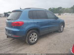 2017 Volkswagen Tiguan 2.0t/2.0t S Синий vin: WVGBV7AX6HK028444