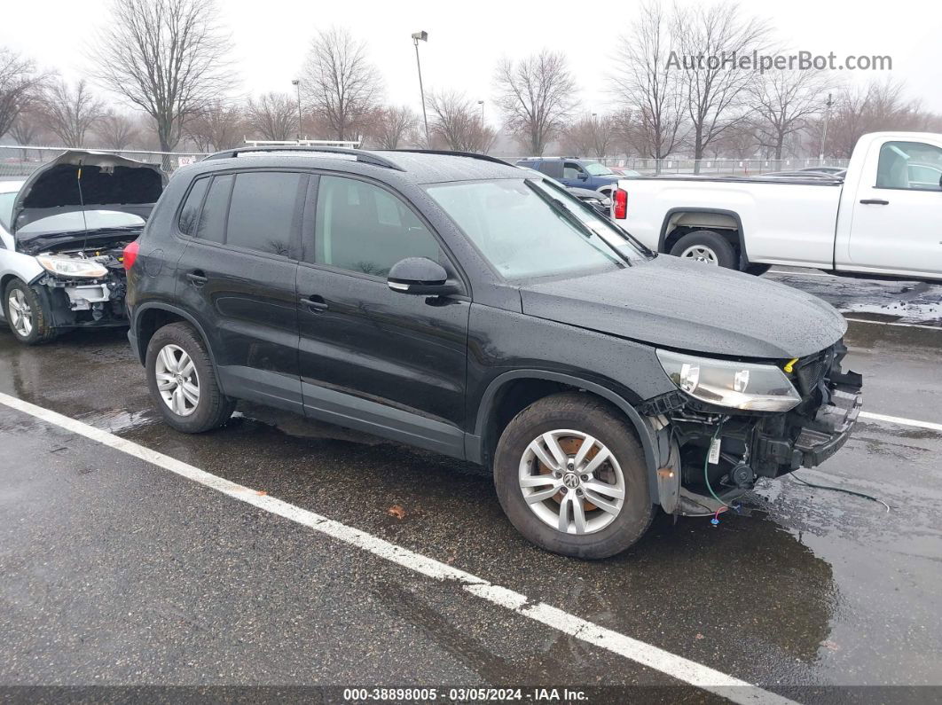 2017 Volkswagen Tiguan 2.0t/2.0t S Black vin: WVGBV7AX6HK041212