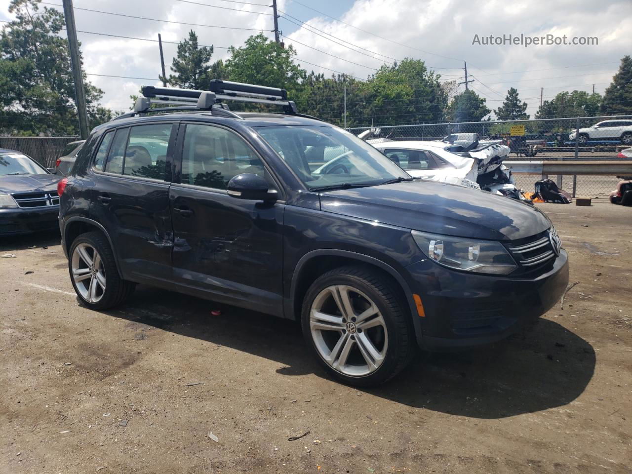 2017 Volkswagen Tiguan S Black vin: WVGBV7AX6HW506483