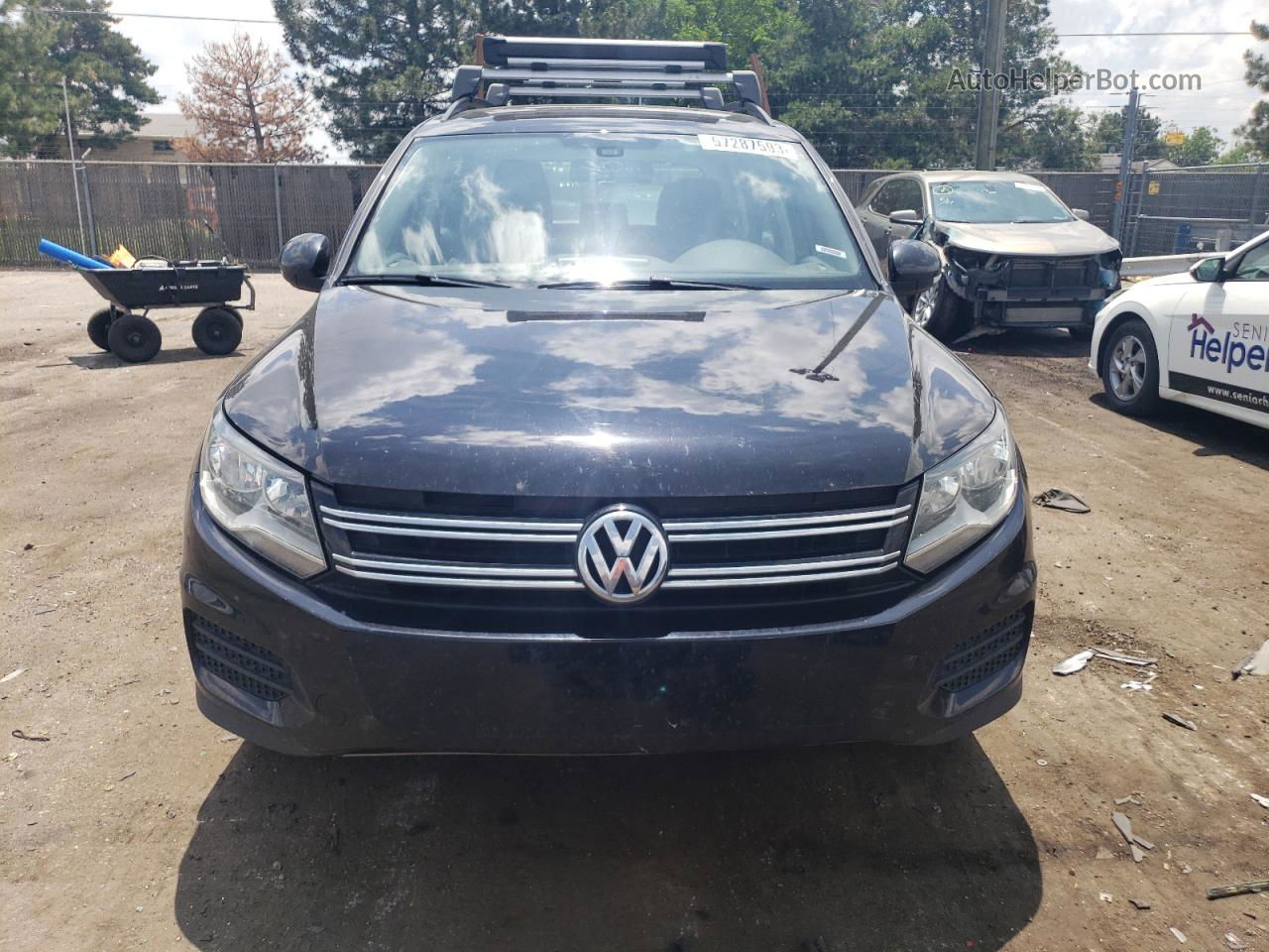 2017 Volkswagen Tiguan S Black vin: WVGBV7AX6HW506483