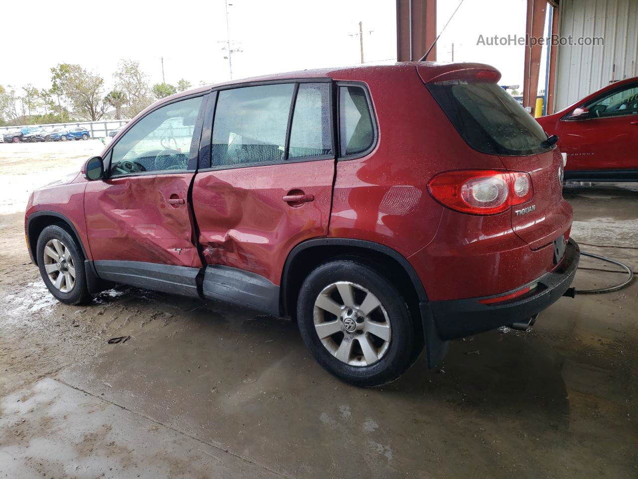 2010 Volkswagen Tiguan Se Red vin: WVGBV7AX7AW001879