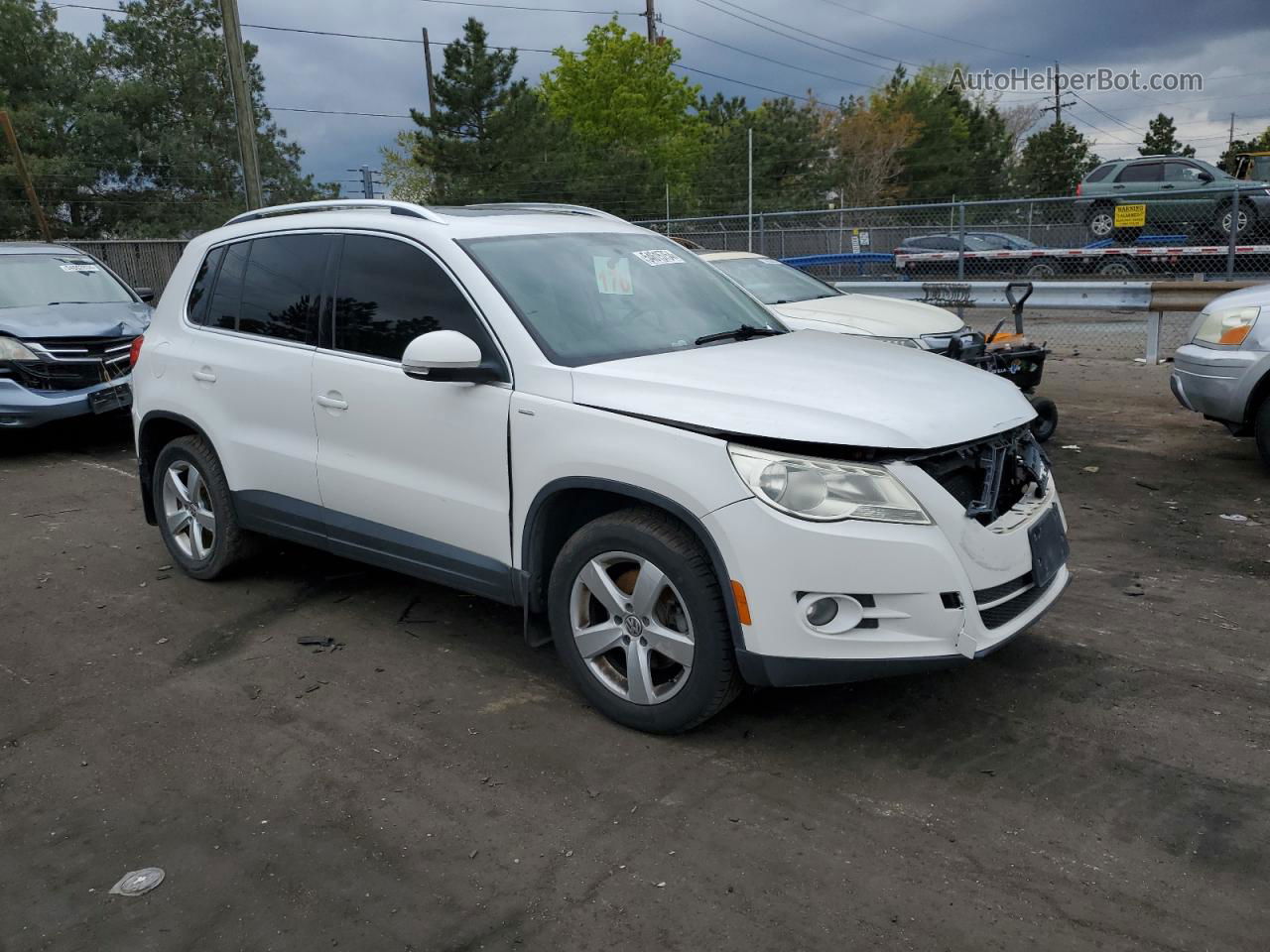 2010 Volkswagen Tiguan Se Белый vin: WVGBV7AX7AW528563