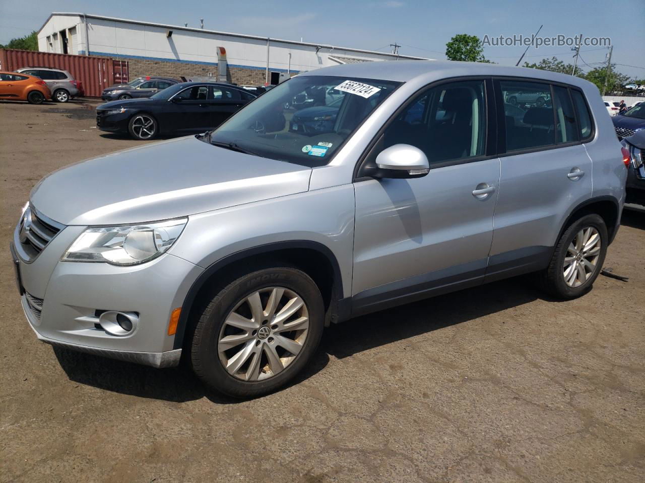 2010 Volkswagen Tiguan Se Silver vin: WVGBV7AX7AW529440