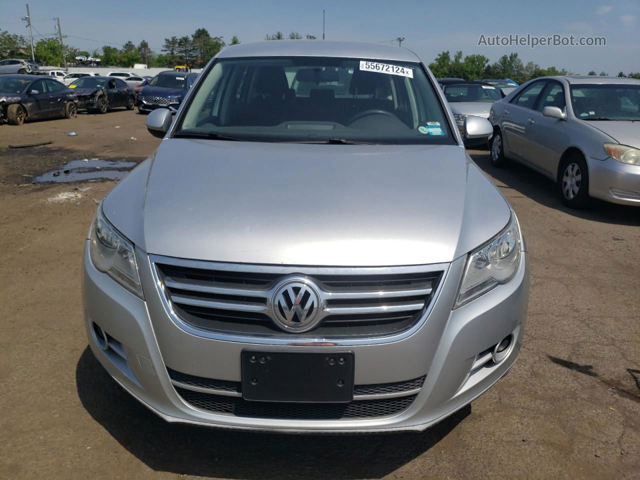 2010 Volkswagen Tiguan Se Silver vin: WVGBV7AX7AW529440