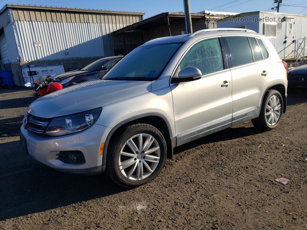 2013 Volkswagen Tiguan S Серебряный vin: WVGBV7AX7DW548784