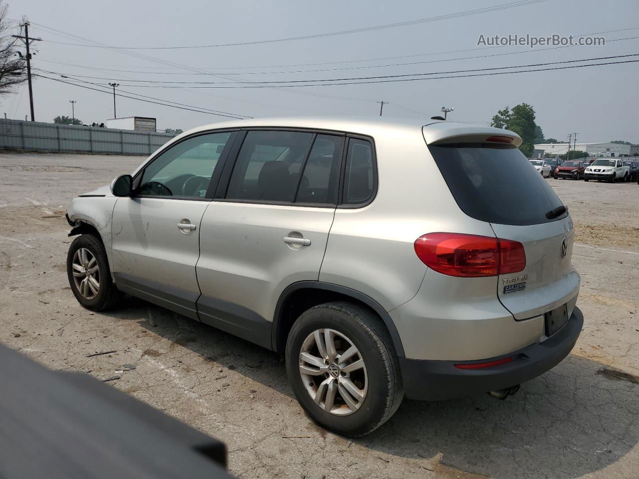 2013 Volkswagen Tiguan S Серебряный vin: WVGBV7AX7DW551765