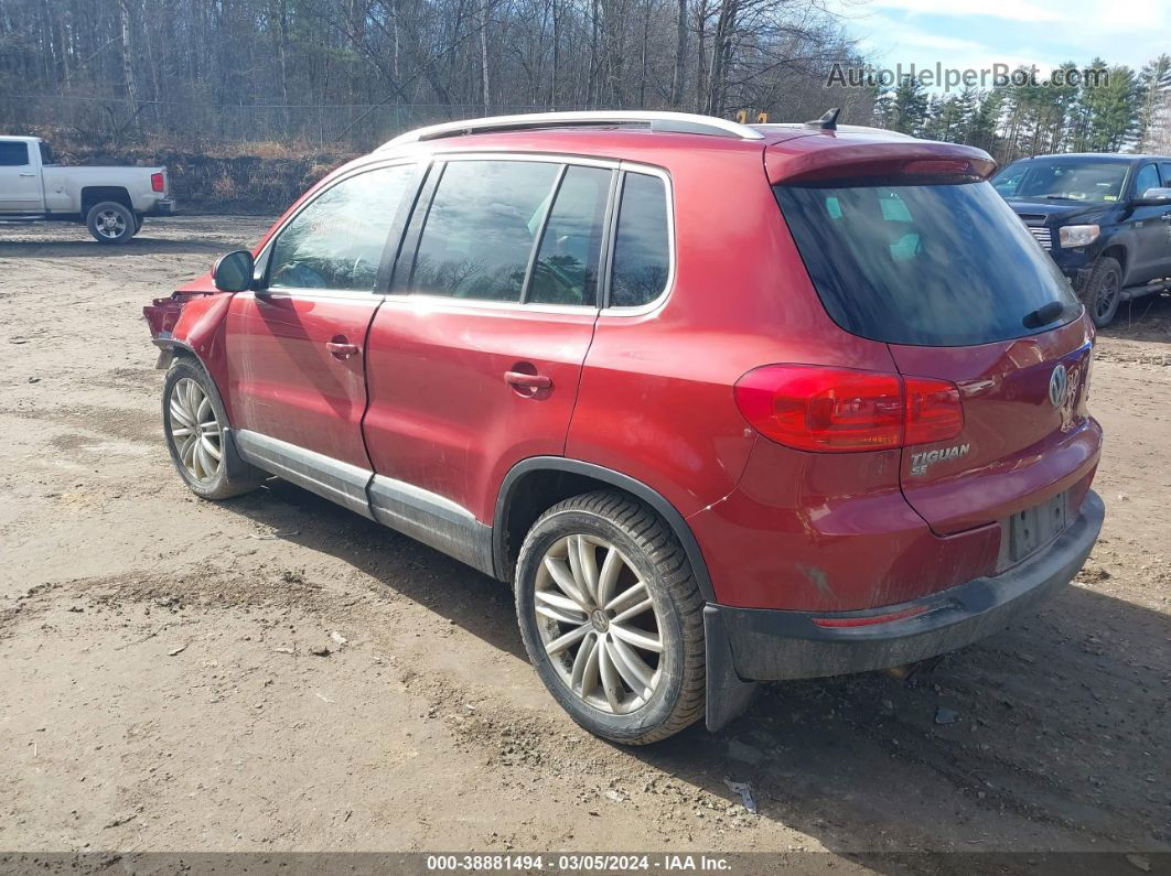 2016 Volkswagen Tiguan Se Red vin: WVGBV7AX7GW047804