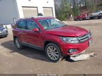 2016 Volkswagen Tiguan Se Red vin: WVGBV7AX7GW047804