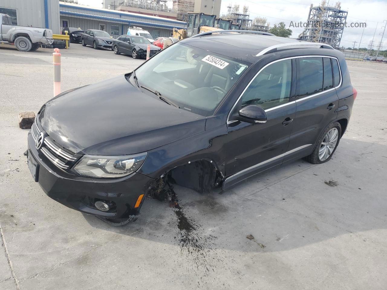 2016 Volkswagen Tiguan S Черный vin: WVGBV7AX7GW508242