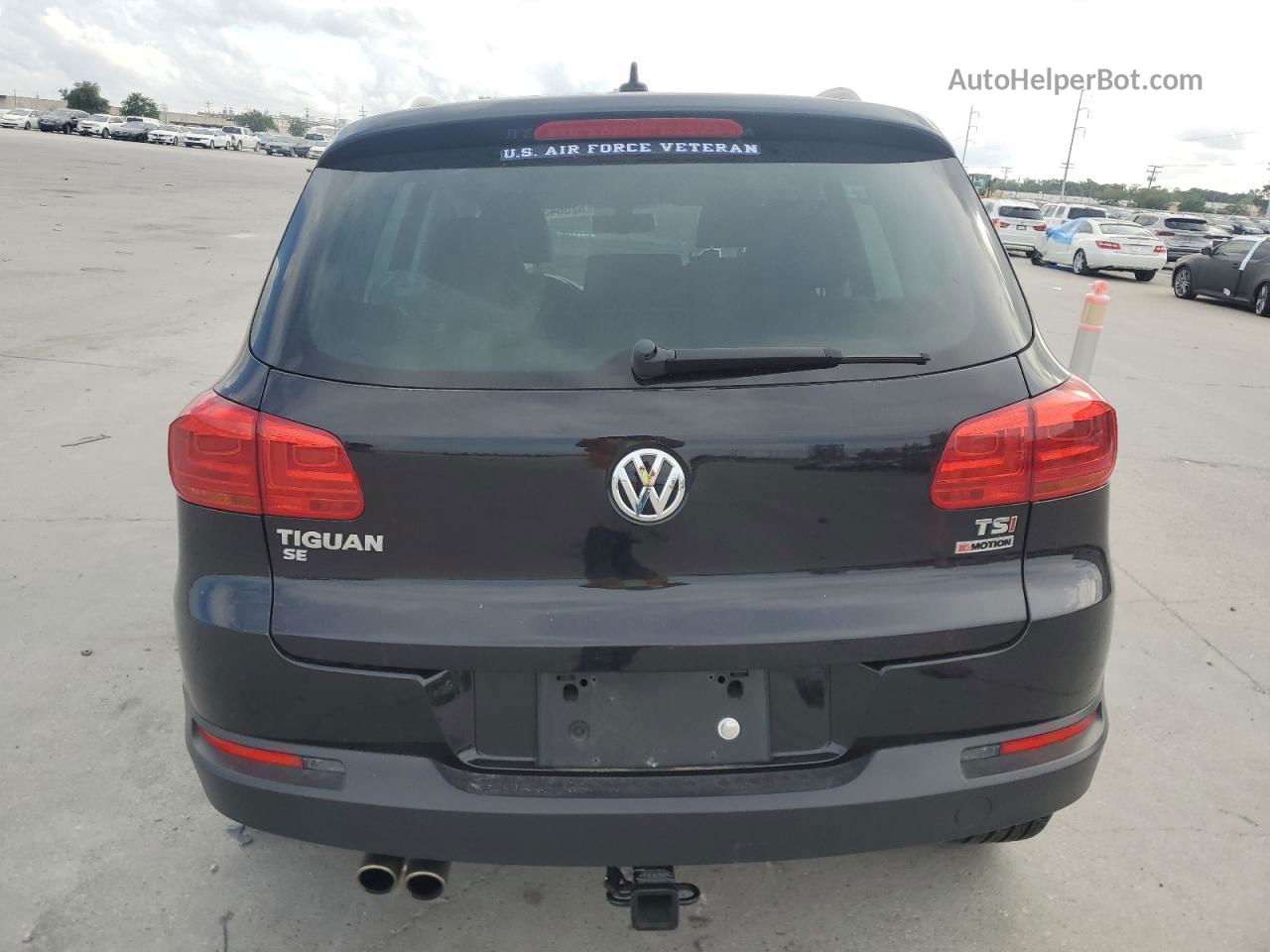 2016 Volkswagen Tiguan S Black vin: WVGBV7AX7GW508242