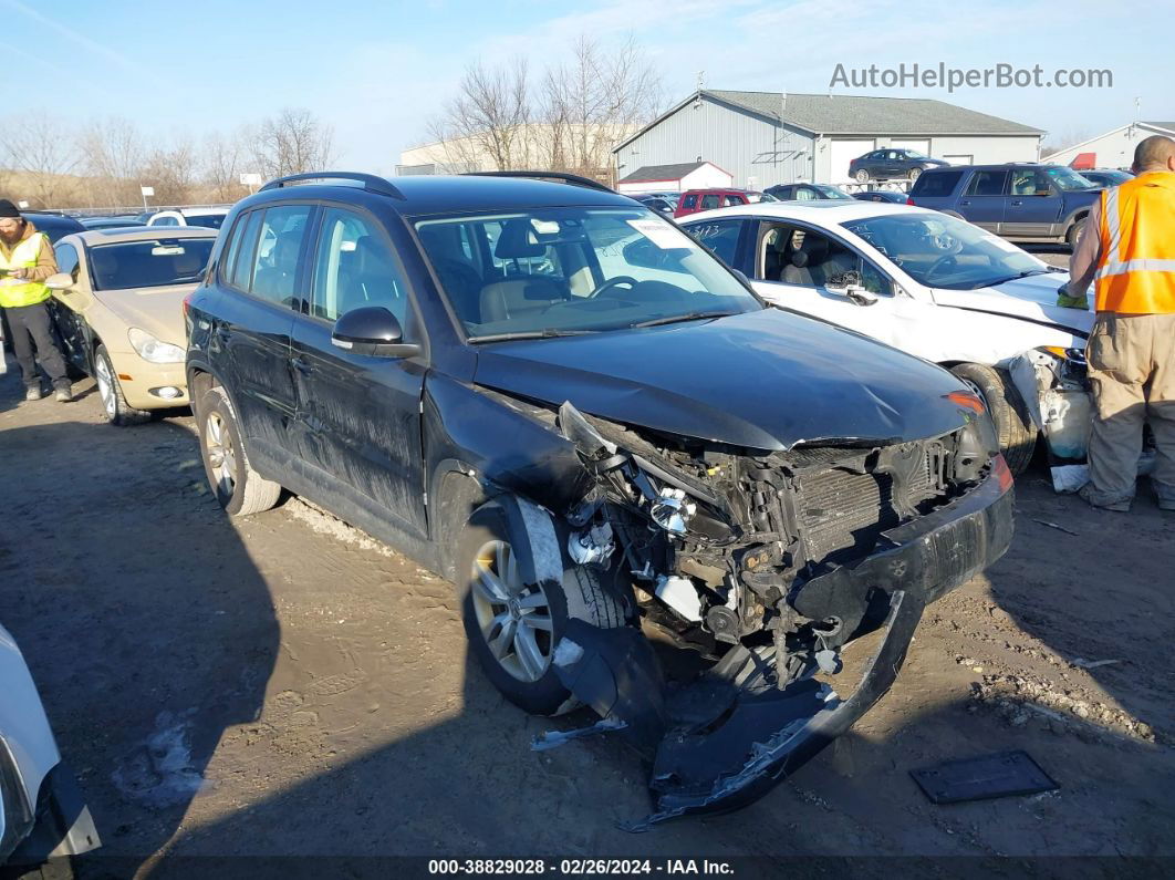 2016 Volkswagen Tiguan S Black vin: WVGBV7AX7GW546148