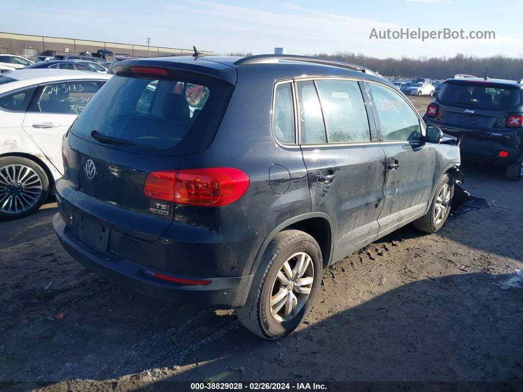 2016 Volkswagen Tiguan S Черный vin: WVGBV7AX7GW546148