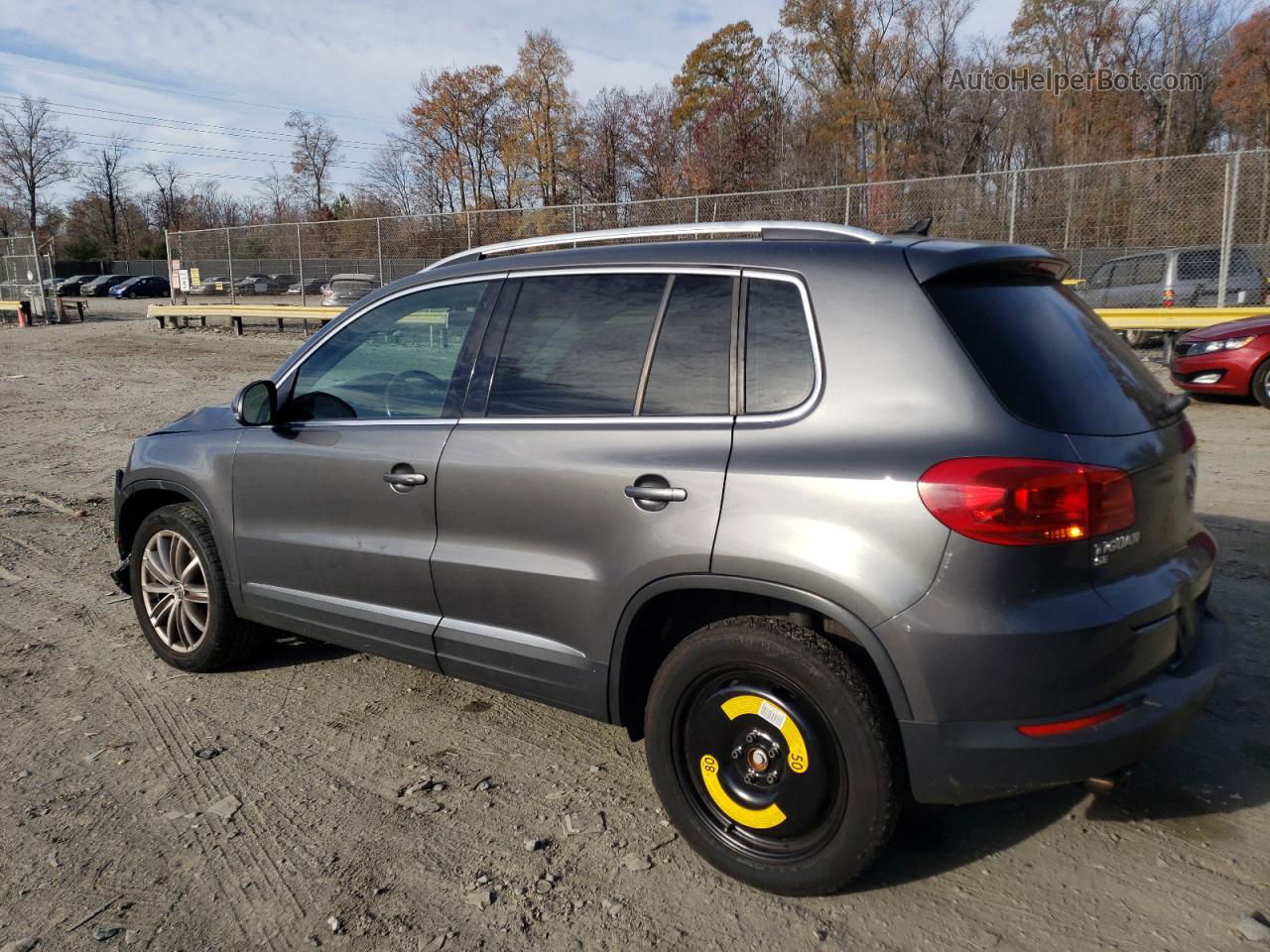 2016 Volkswagen Tiguan S Gray vin: WVGBV7AX7GW560244