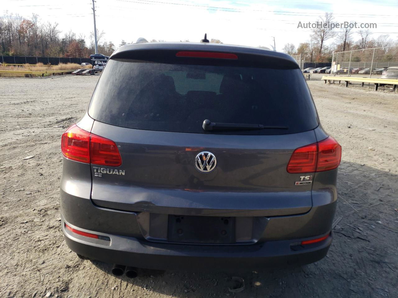 2016 Volkswagen Tiguan S Gray vin: WVGBV7AX7GW560244