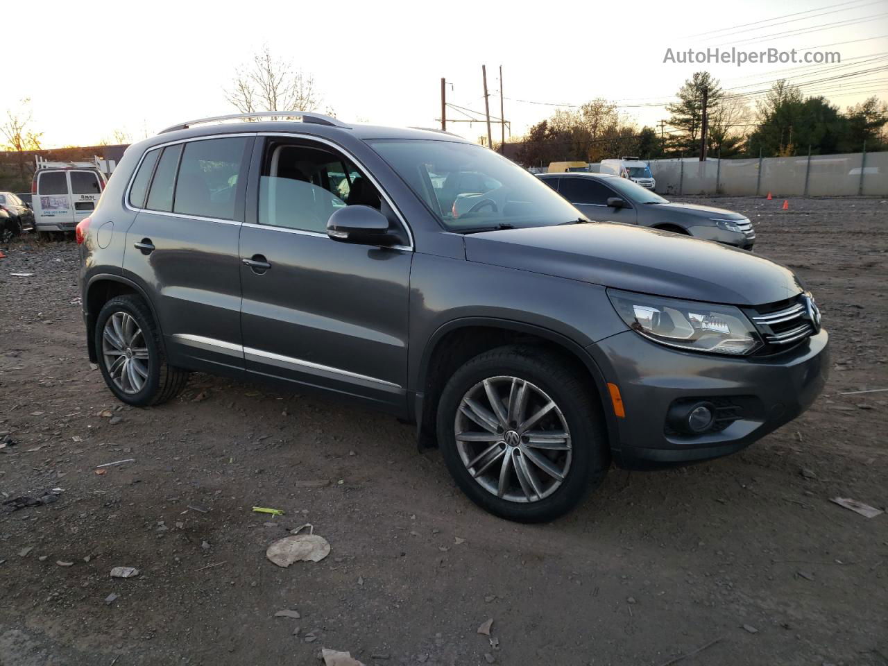 2016 Volkswagen Tiguan S Серый vin: WVGBV7AX7GW581112