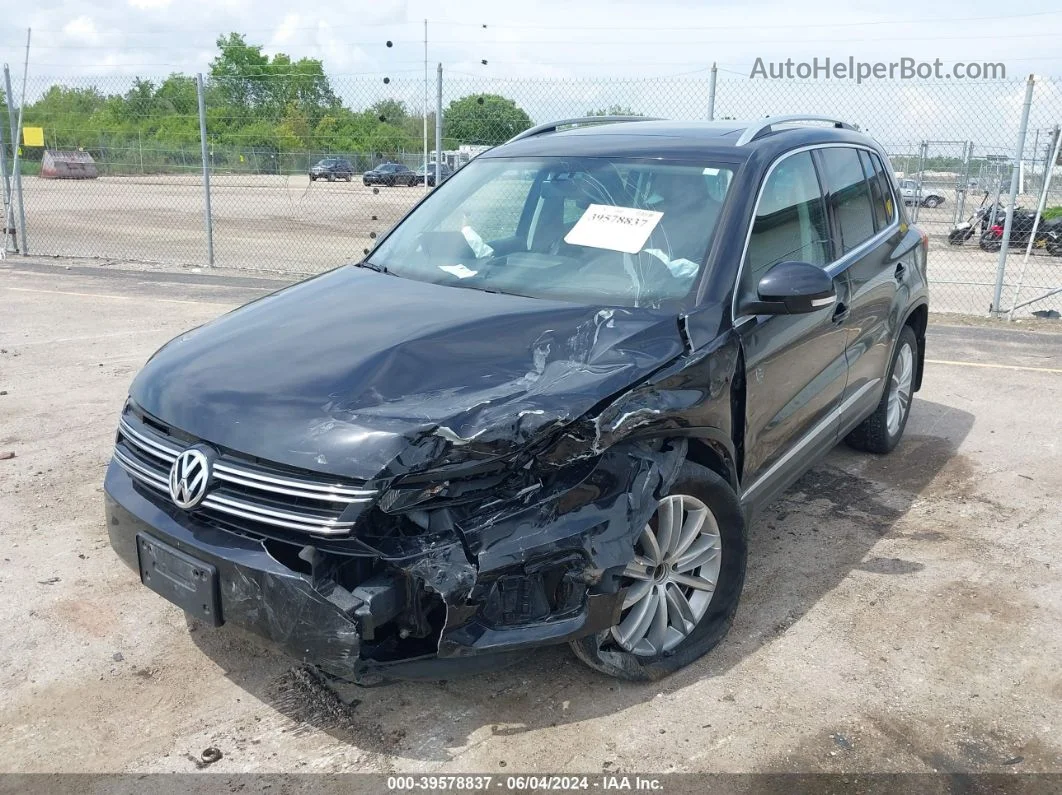 2016 Volkswagen Tiguan Se Black vin: WVGBV7AX7GW586715