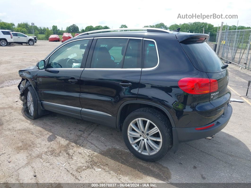 2016 Volkswagen Tiguan Se Black vin: WVGBV7AX7GW586715