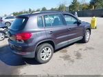 2016 Volkswagen Tiguan S Burgundy vin: WVGBV7AX7GW590196