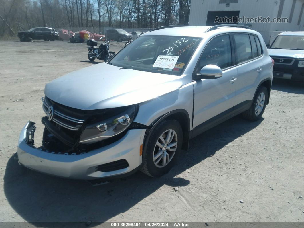 2017 Volkswagen Tiguan 2.0t S Silver vin: WVGBV7AX7HK004685