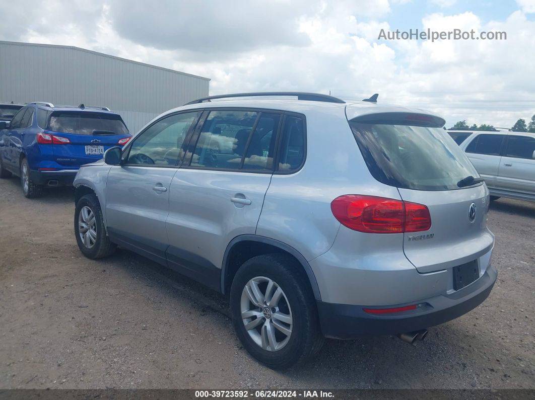 2017 Volkswagen Tiguan 2.0t/2.0t S Silver vin: WVGBV7AX7HK024094