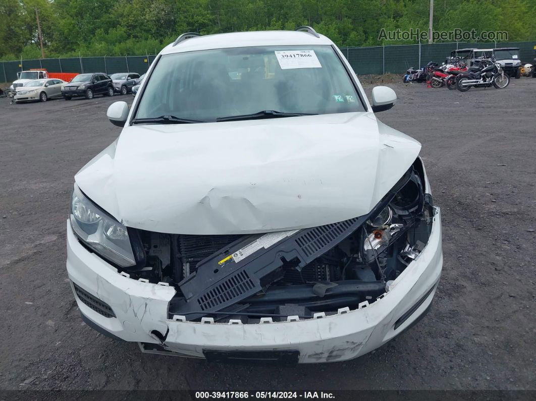 2017 Volkswagen Tiguan 2.0t/2.0t S White vin: WVGBV7AX7HK050226