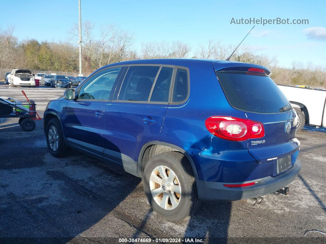 2010 Volkswagen Tiguan S Синий vin: WVGBV7AX8AW003317