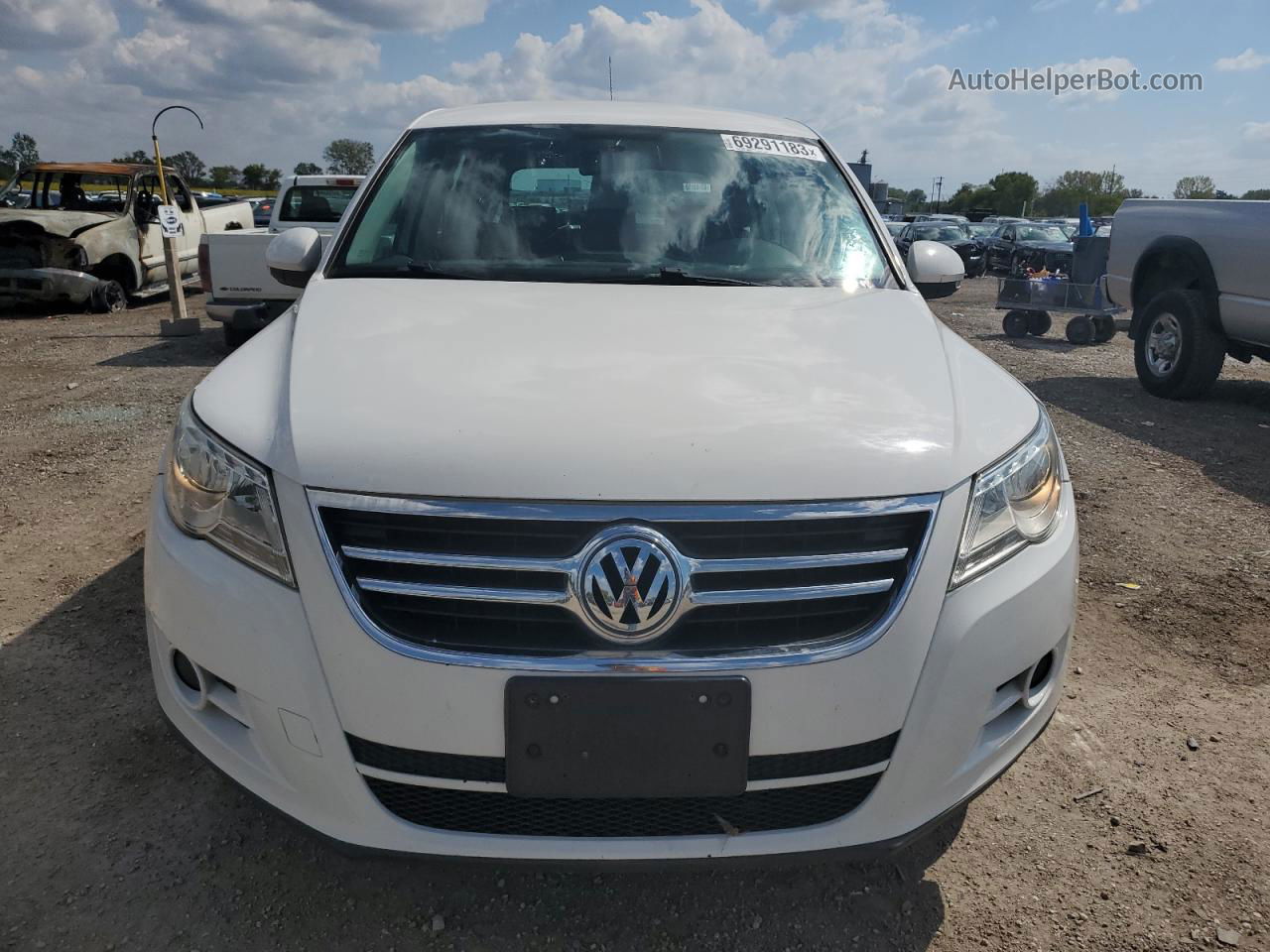 2010 Volkswagen Tiguan Se Белый vin: WVGBV7AX8AW522075