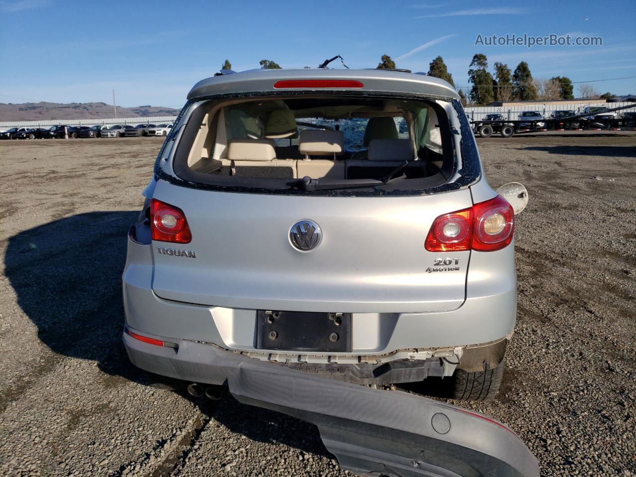 2010 Volkswagen Tiguan Se Silver vin: WVGBV7AX8AW524277