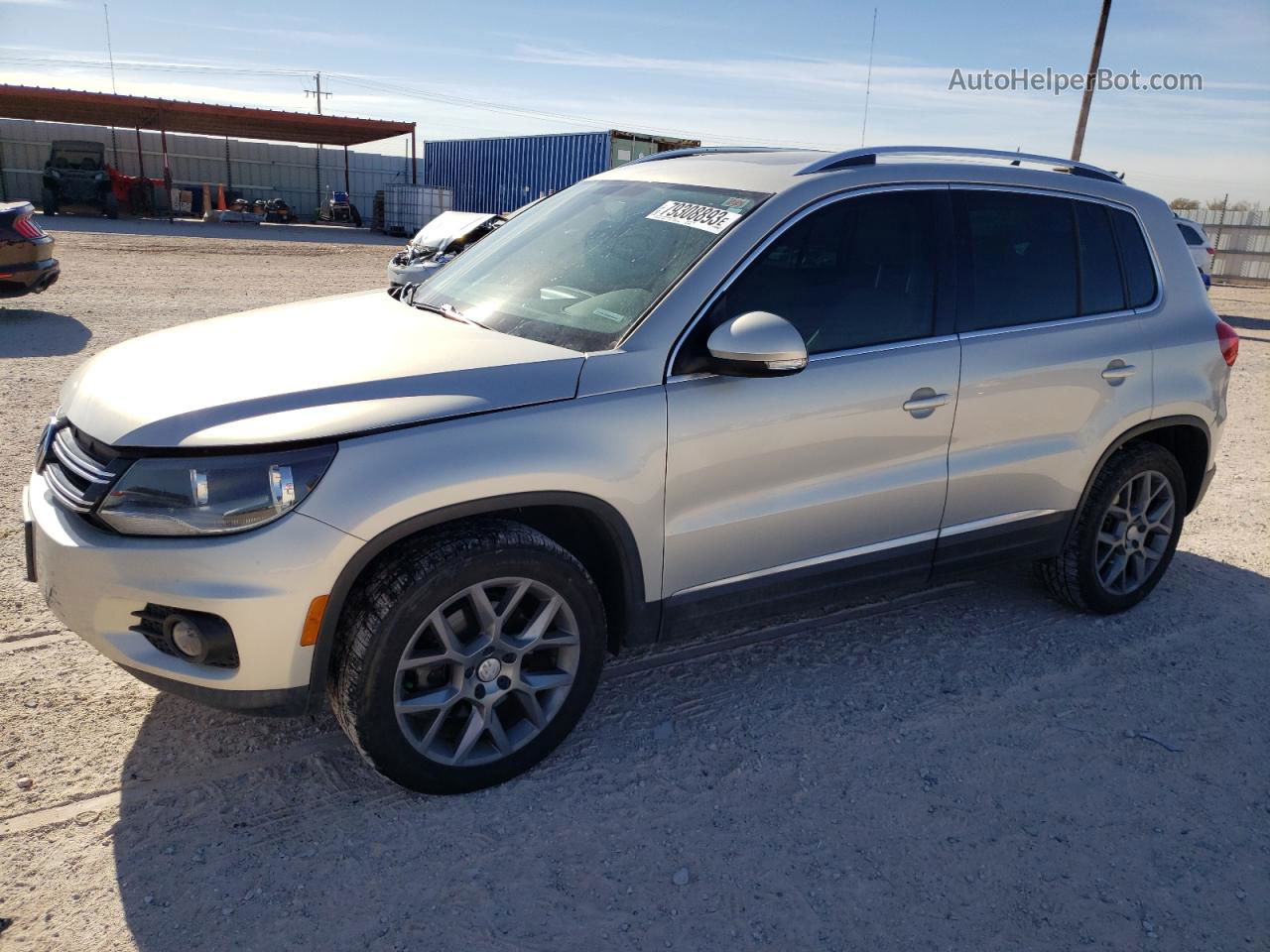 2013 Volkswagen Tiguan S Silver vin: WVGBV7AX8DW501098