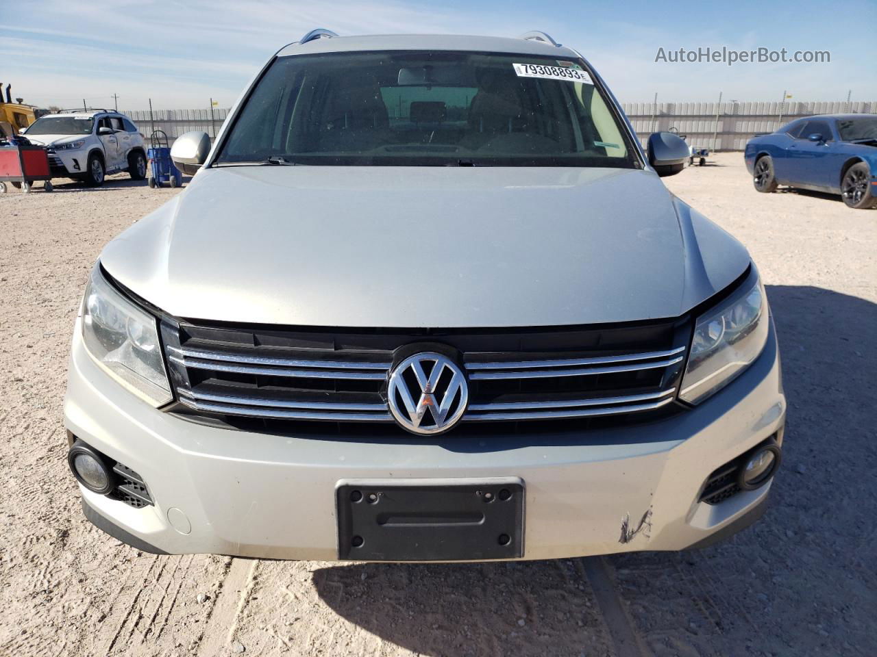 2013 Volkswagen Tiguan S Silver vin: WVGBV7AX8DW501098