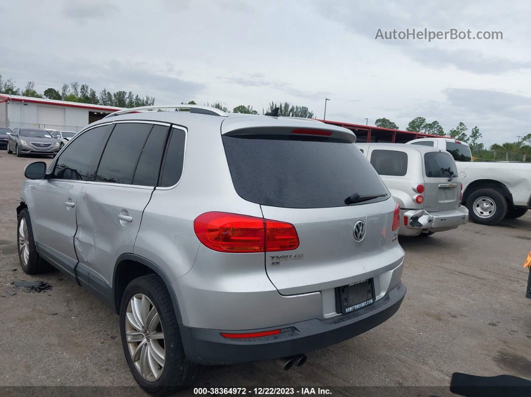 2016 Volkswagen Tiguan Se Silver vin: WVGBV7AX8GW502501