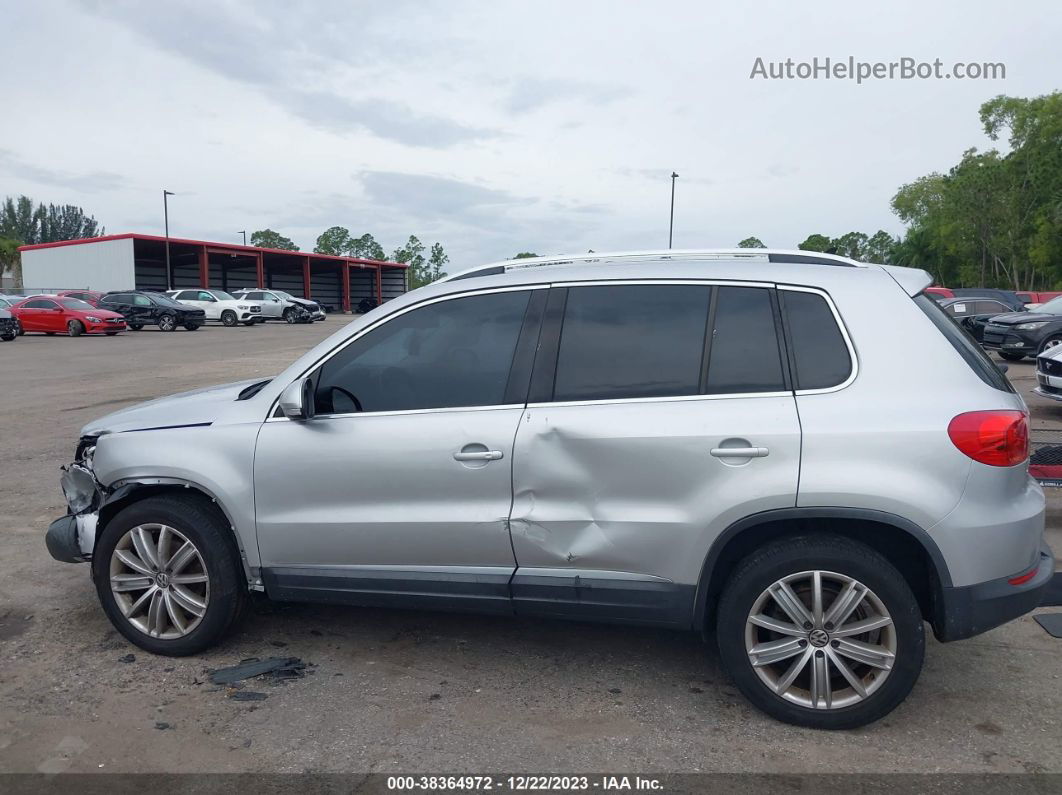 2016 Volkswagen Tiguan Se Silver vin: WVGBV7AX8GW502501