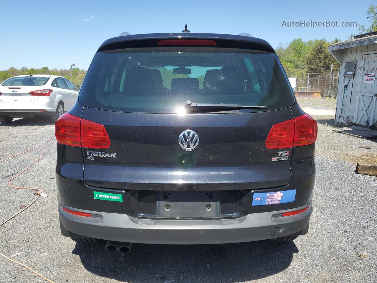 2016 Volkswagen Tiguan S Black vin: WVGBV7AX8GW518875