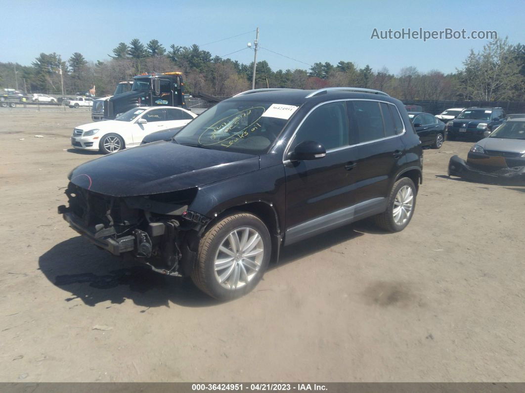 2016 Volkswagen Tiguan Se Черный vin: WVGBV7AX8GW539399