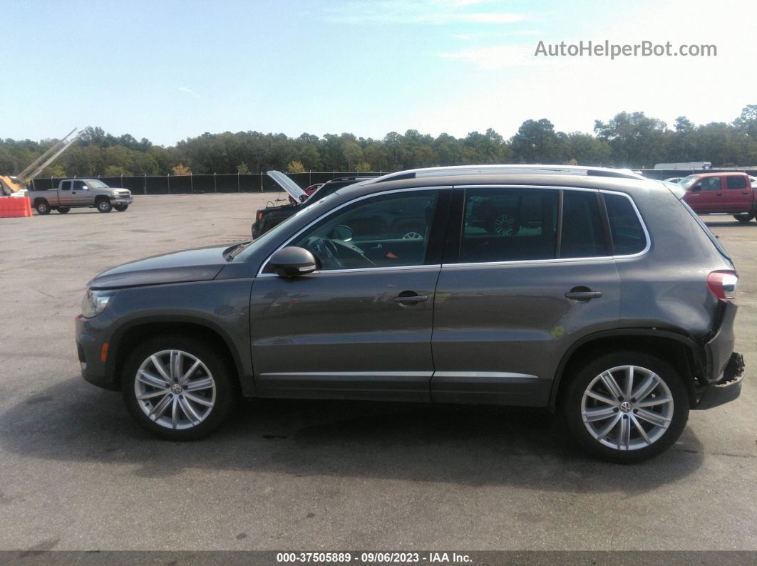 2016 Volkswagen Tiguan Se Gray vin: WVGBV7AX8GW557921