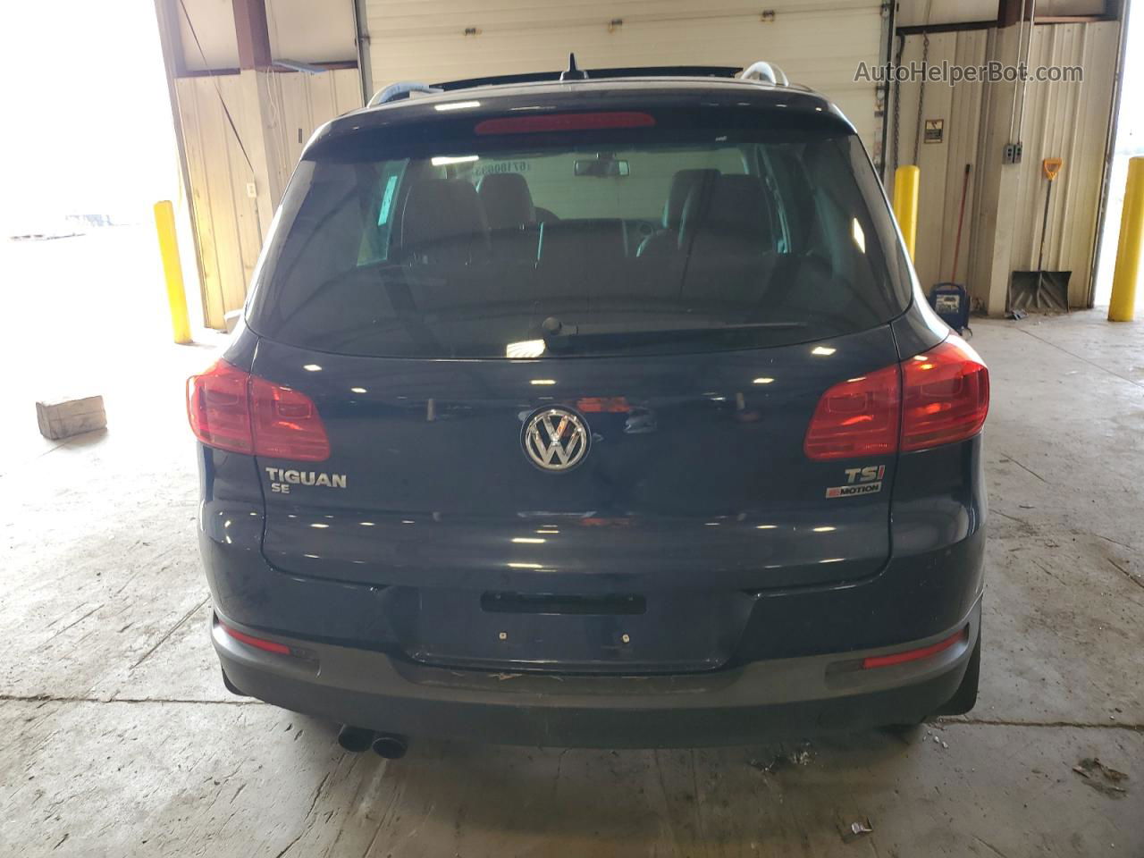 2016 Volkswagen Tiguan S Синий vin: WVGBV7AX8GW584231