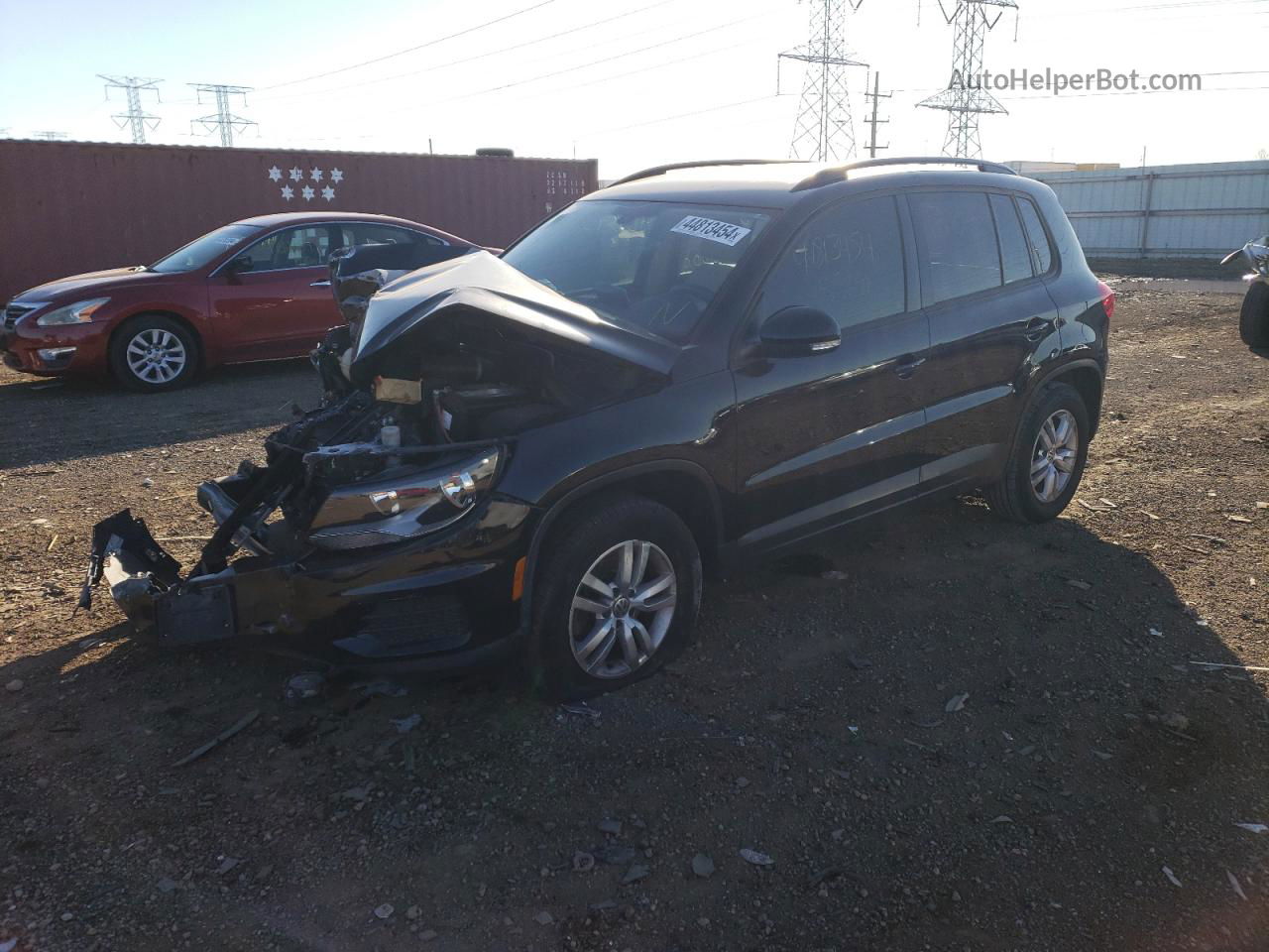 2017 Volkswagen Tiguan S Black vin: WVGBV7AX8HK001908