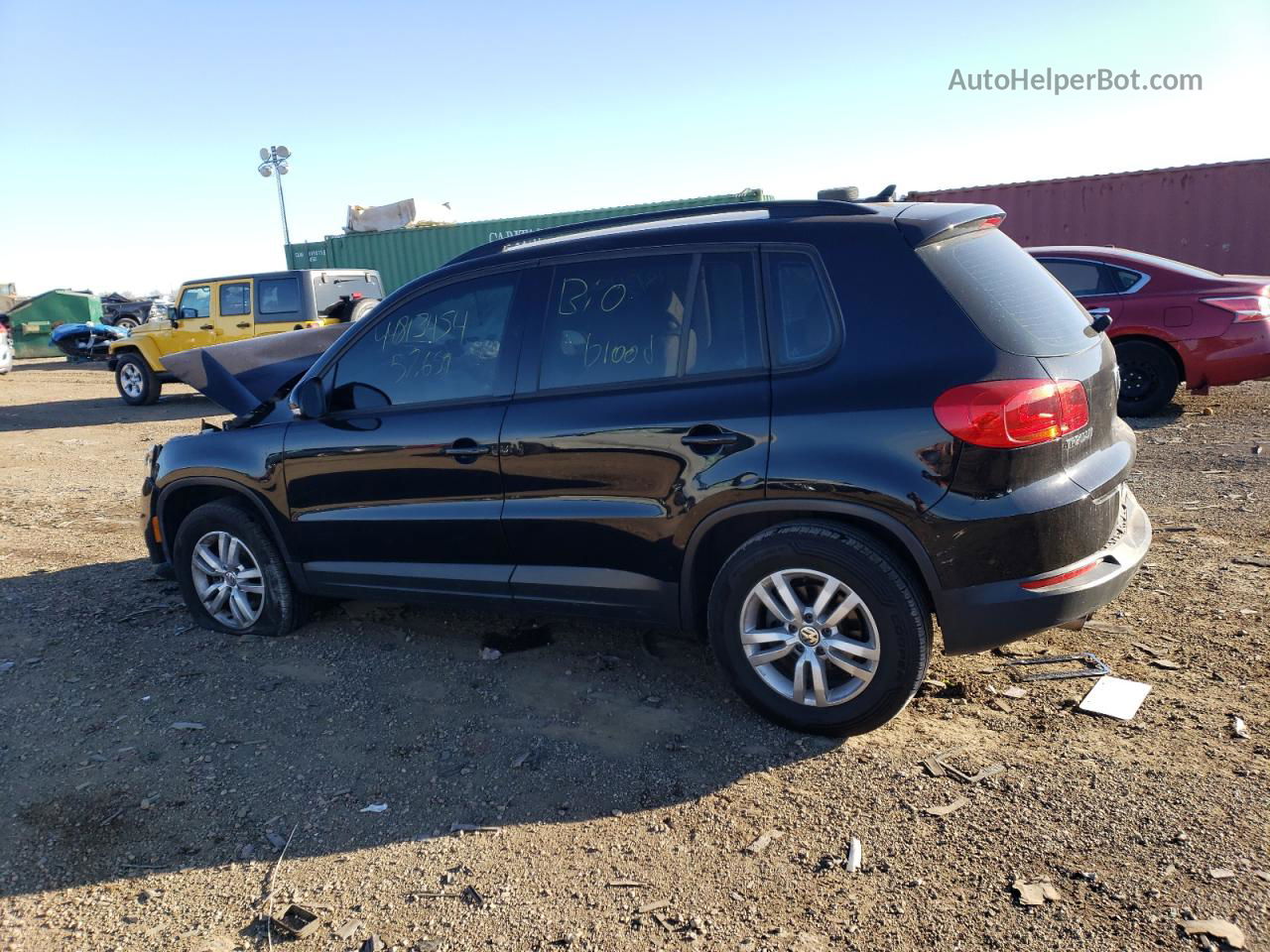 2017 Volkswagen Tiguan S Black vin: WVGBV7AX8HK001908