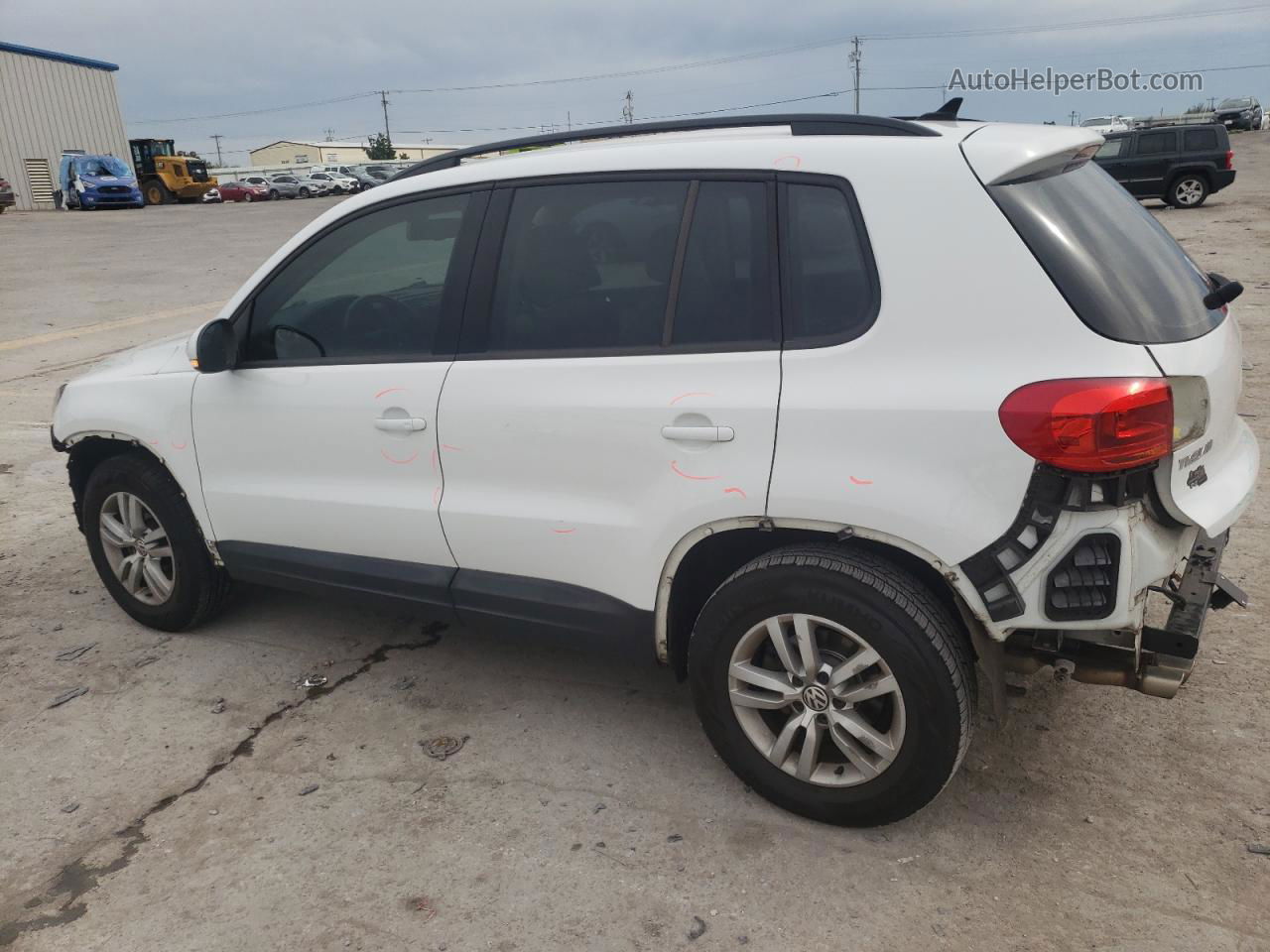 2017 Volkswagen Tiguan S White vin: WVGBV7AX8HK004968