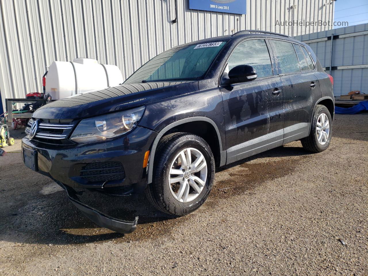 2017 Volkswagen Tiguan S Black vin: WVGBV7AX8HK018692