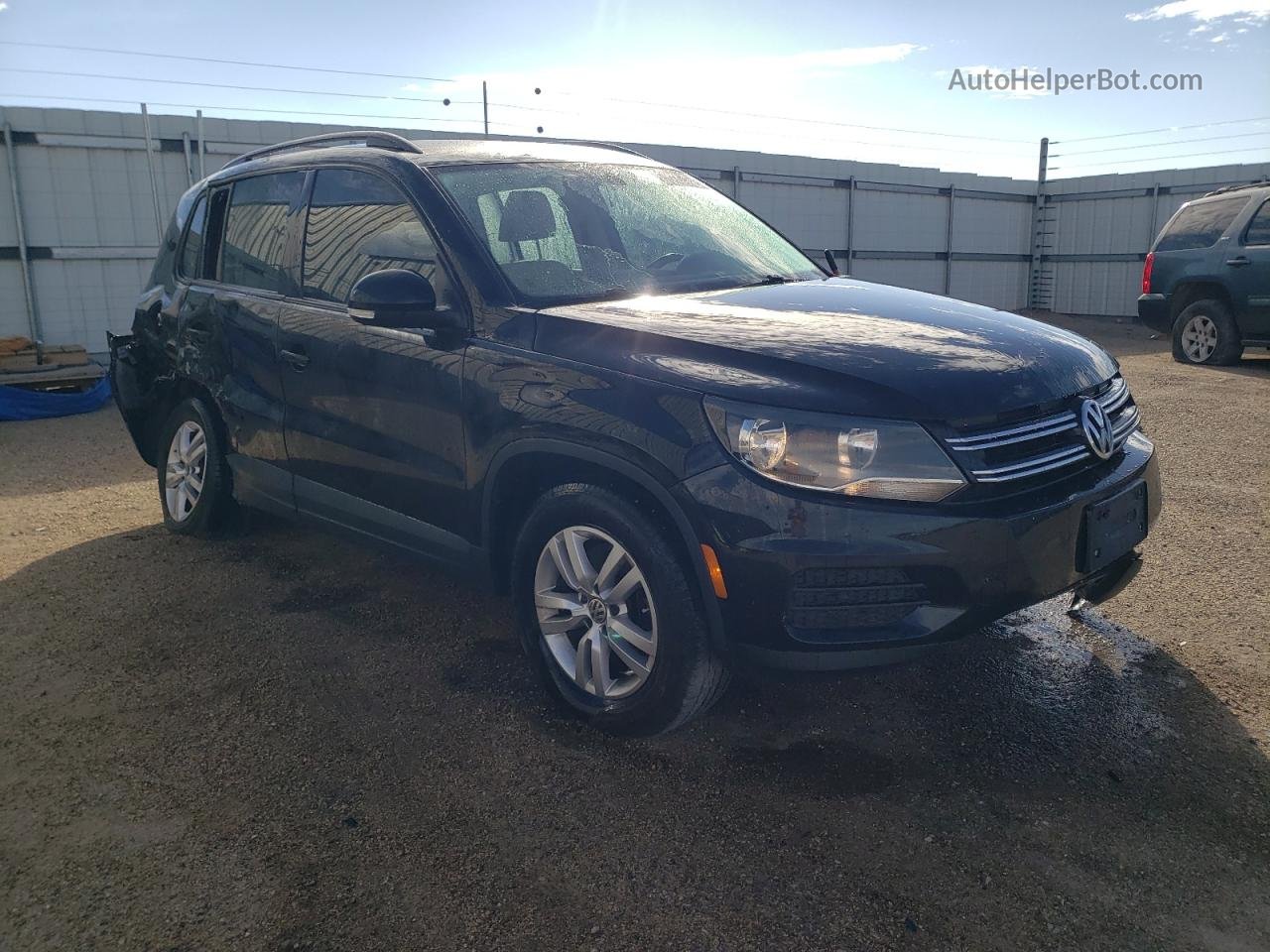 2017 Volkswagen Tiguan S Black vin: WVGBV7AX8HK018692