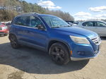 2010 Volkswagen Tiguan Se Синий vin: WVGBV7AX9AW003892