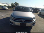 2013 Volkswagen Tiguan S Silver vin: WVGBV7AX9DW533753